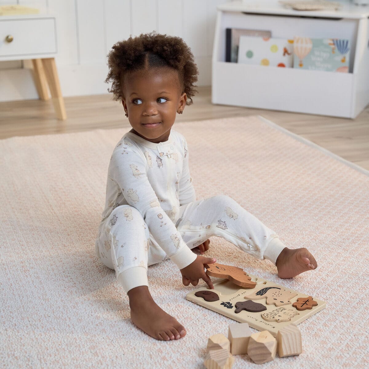3-Pack Baby & Toddler Neutral Bear Snug Fit Footless Pajamas