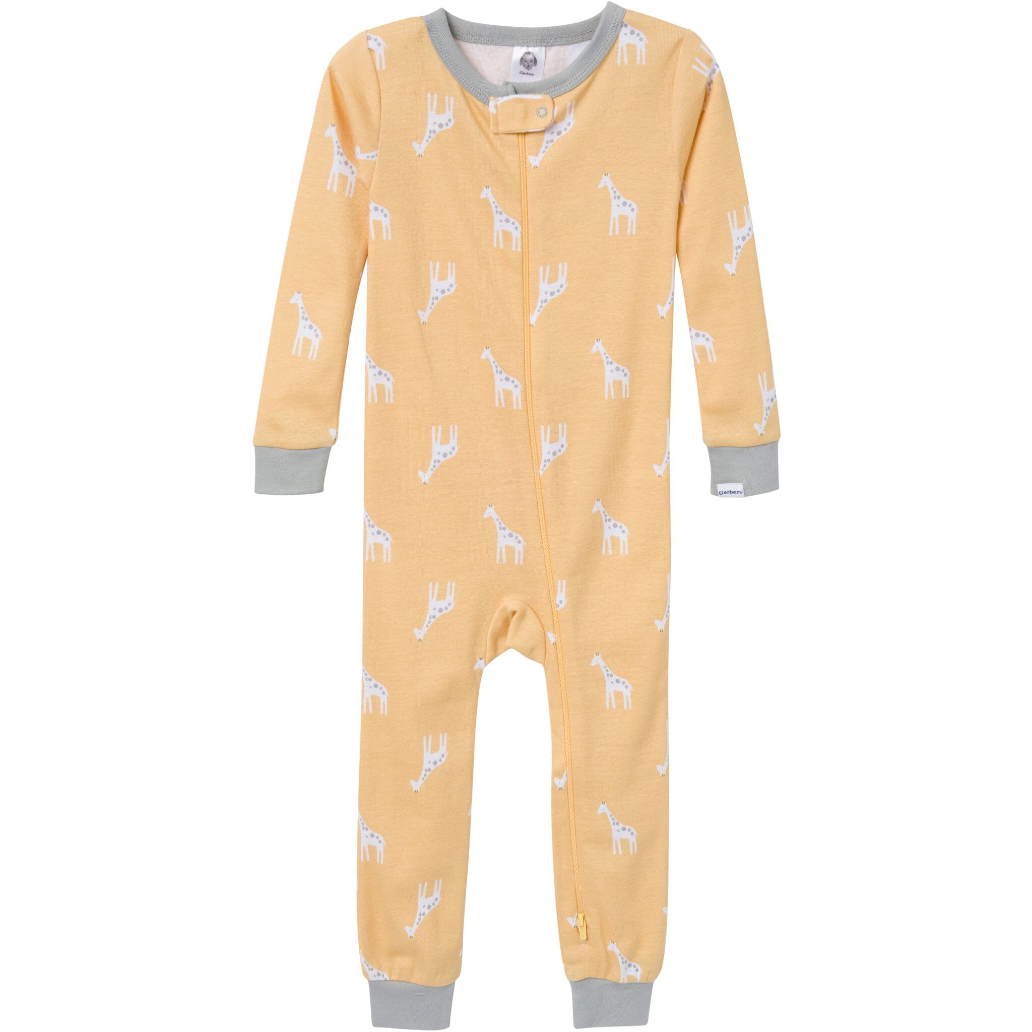 3-Pack Baby & Toddler Neutral Safari Snug Fit Footless Pajamas