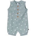 Baby Boys Teal Starfish Sleeveless Romper