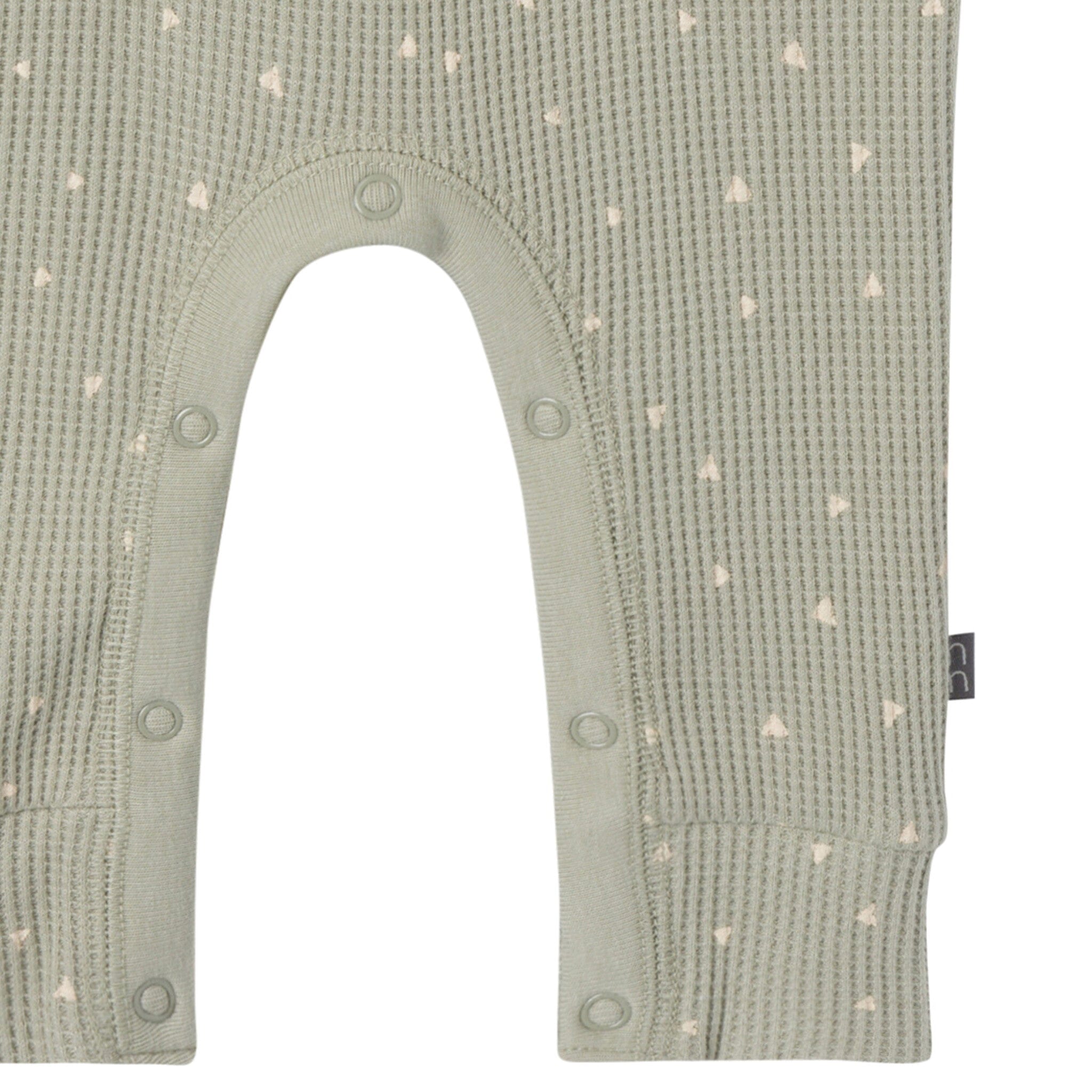 Baby Boys Green Triangles Short Sleeve Long Leg Romper