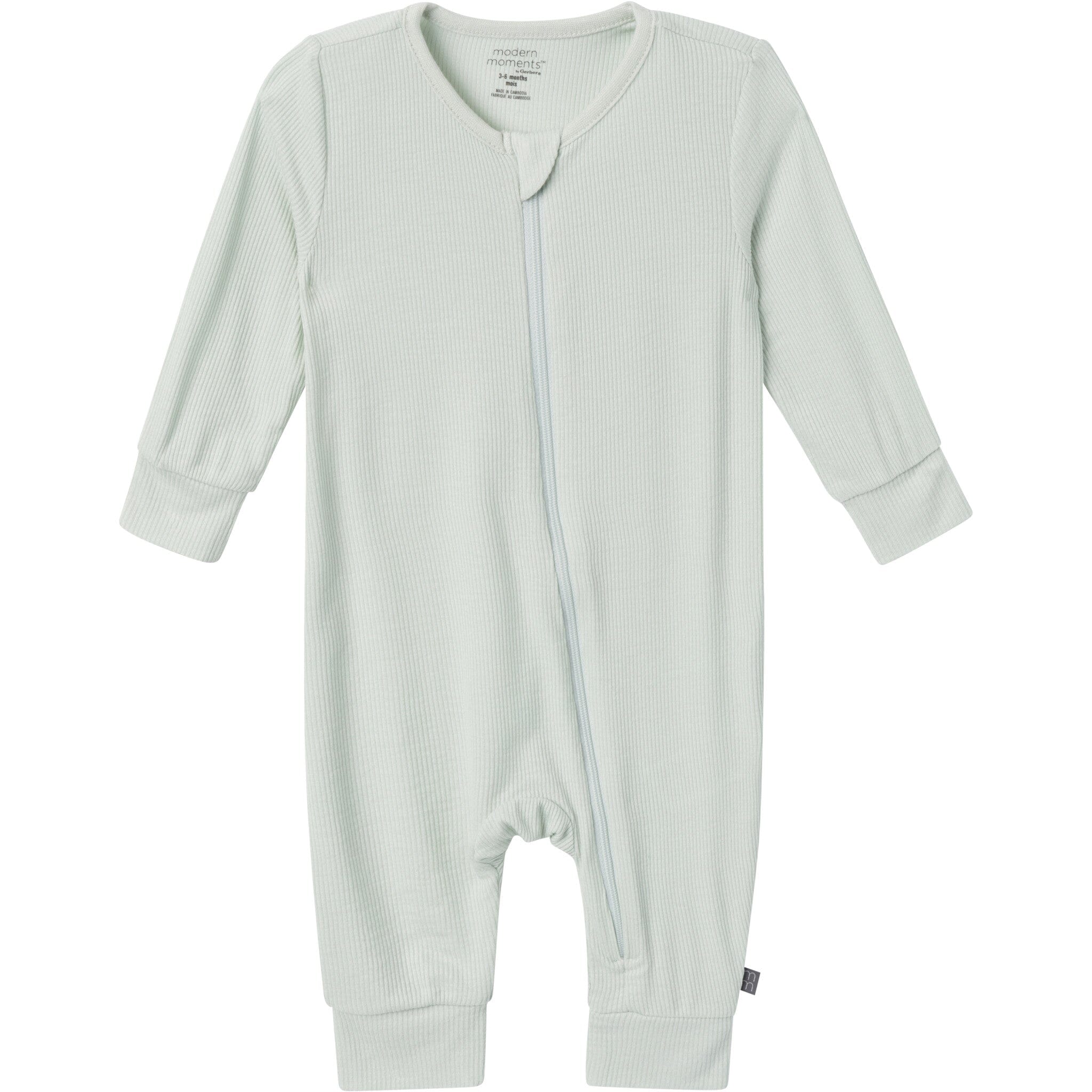 2-Pack Baby Boys Teal Fishing Zip Front Viscose Rompers
