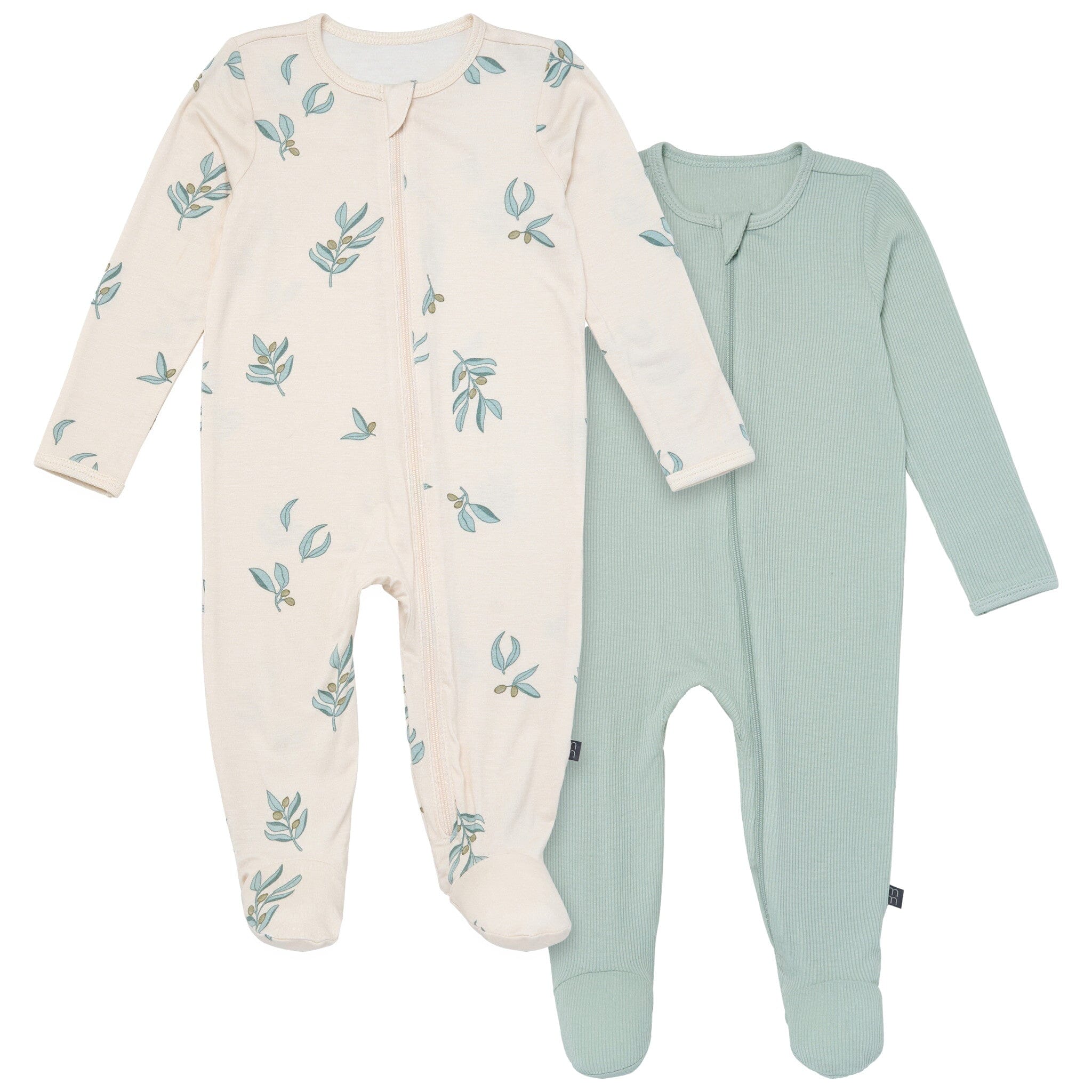 2-Pack Baby Neutral Olives Sleep 'N Plays With Mitten Cuffs