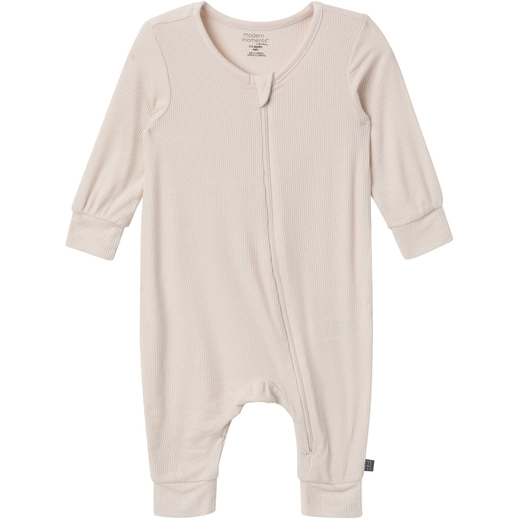 2-Pack Baby Neutral Hot Air Balloon Zip Front Viscose Rompers