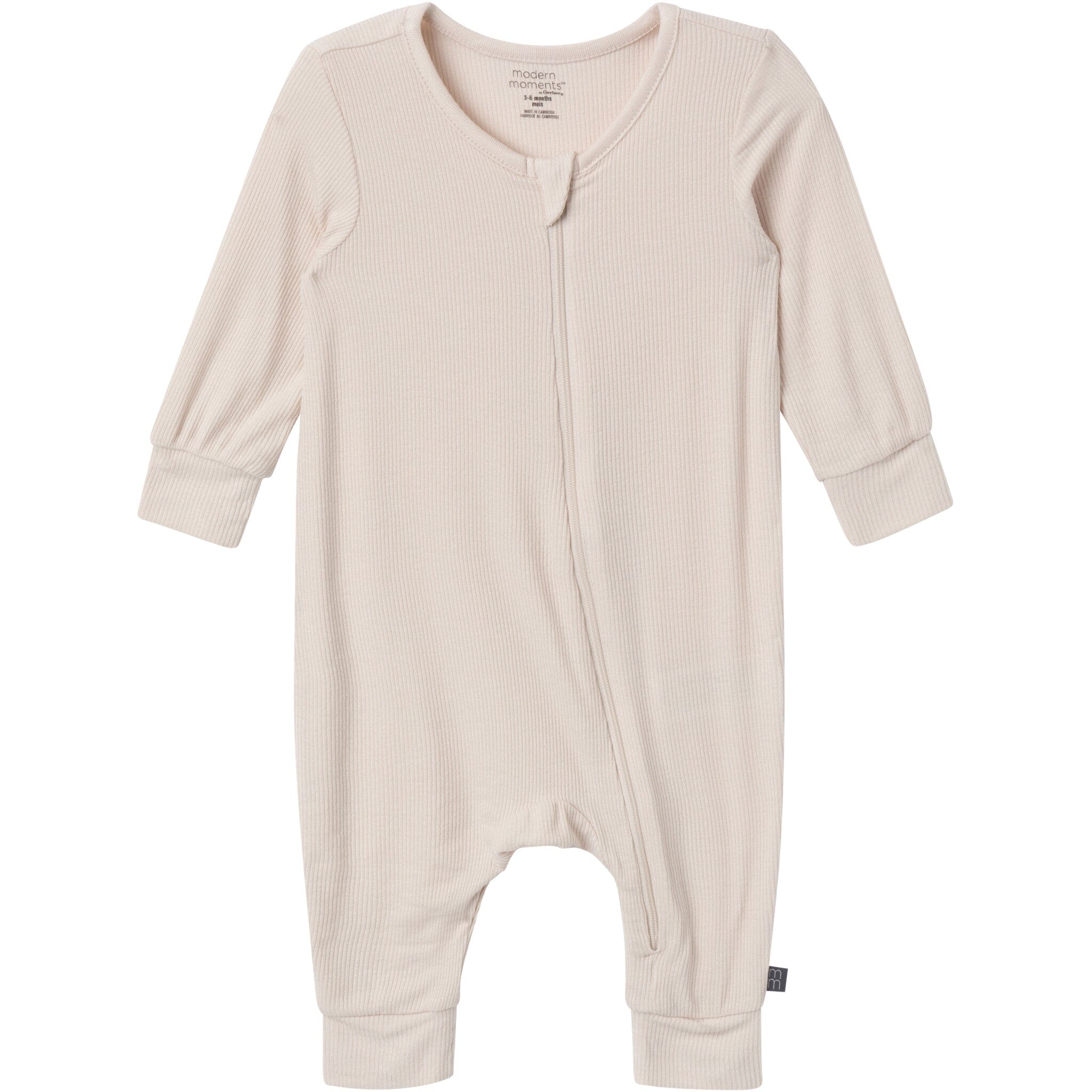 2-Pack Baby Neutral Hot Air Balloon Zip Front Viscose Rompers