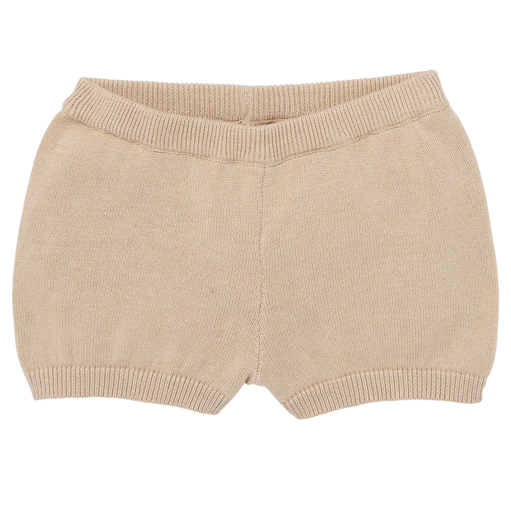2-Piece Baby Boys Light Tan Johnny Collar Sweater Knit Set