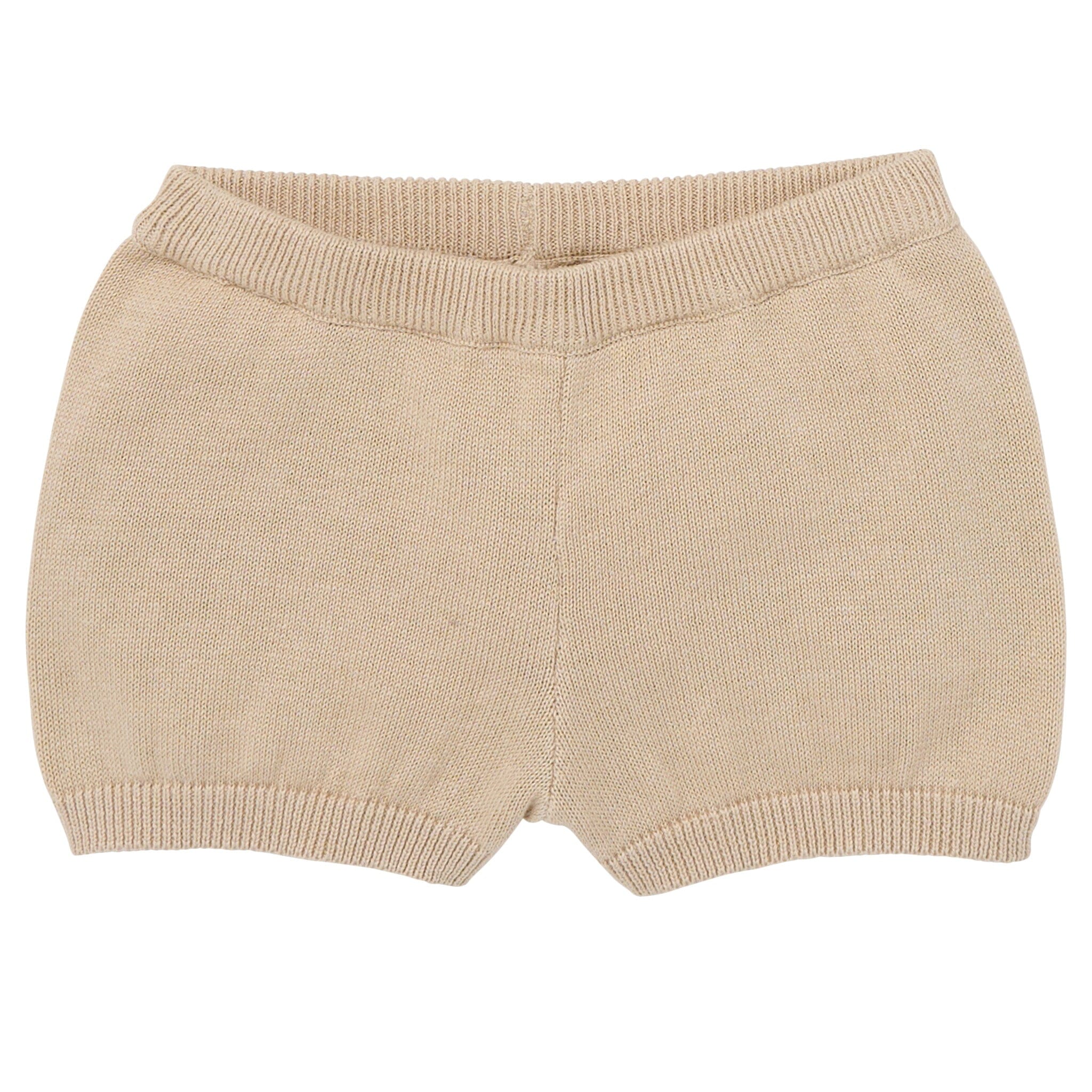 2-Piece Baby Boys Light Tan Johnny Collar Sweater Knit Set