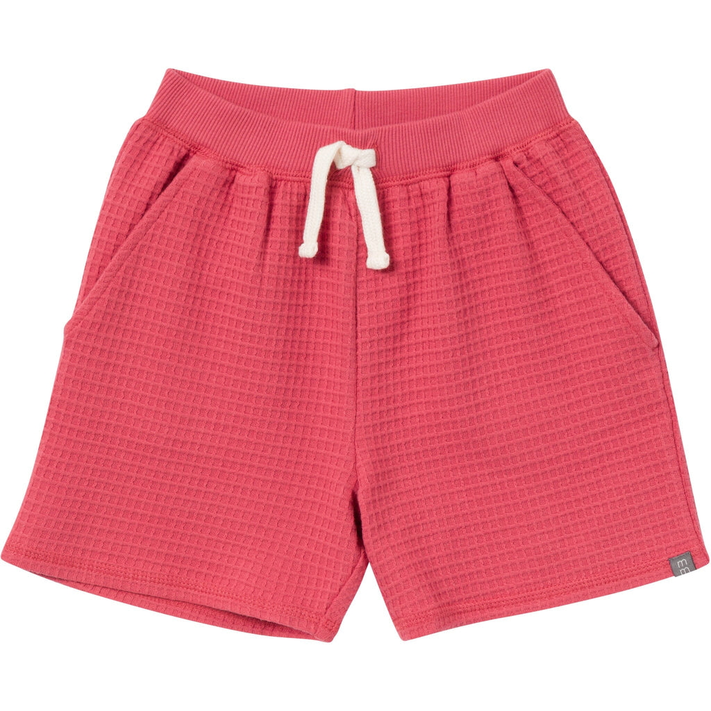 2-Piece Infant & Toddler Boys Dusty Red Long Sleeve Top and Shorts Set