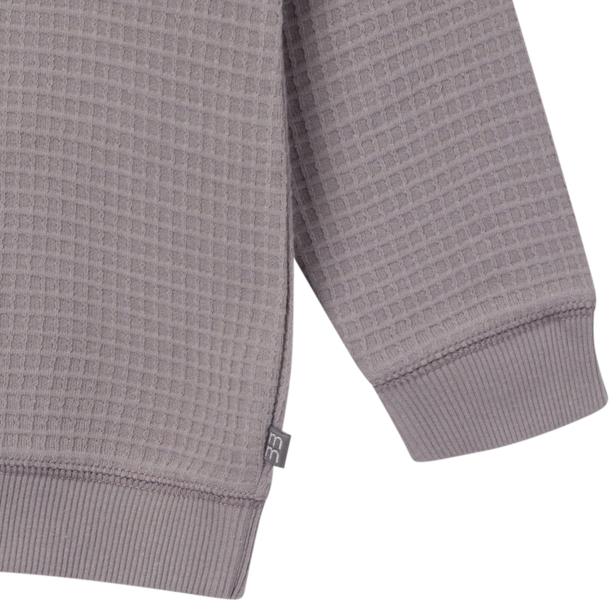 2-Piece Infant & Toddler Boys Grey Long Sleeve Top and Shorts Set