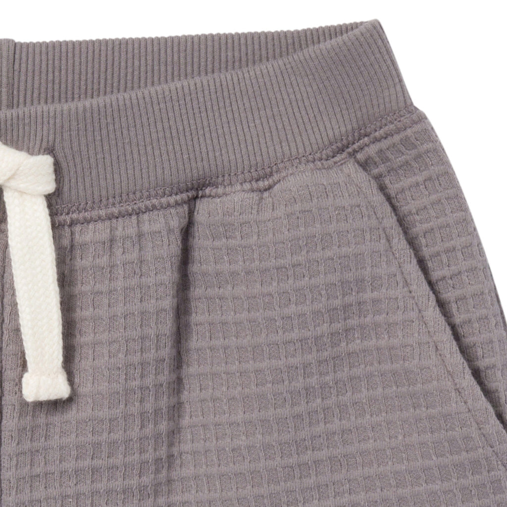 2-Piece Infant & Toddler Boys Grey Long Sleeve Top and Shorts Set