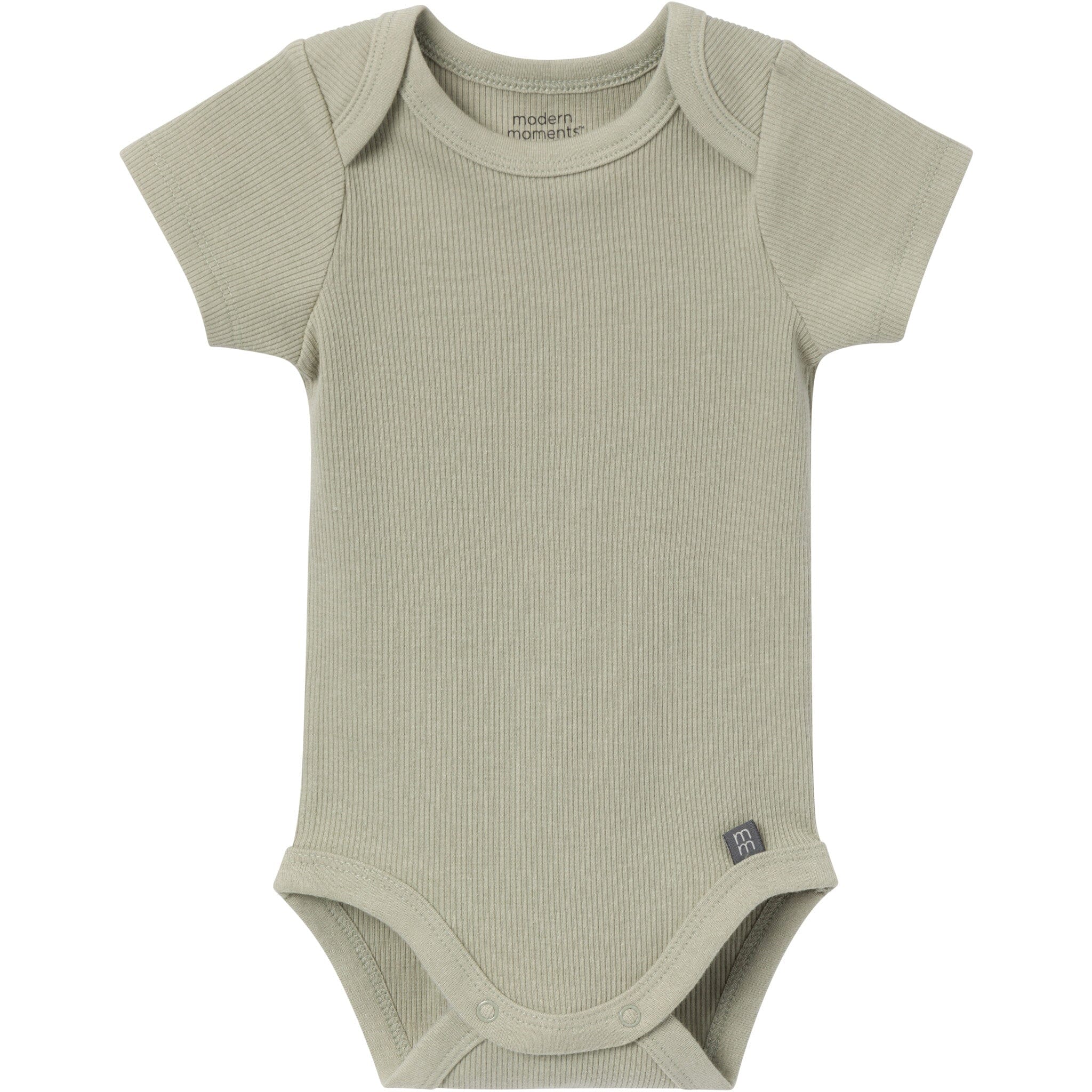 4-Piece Baby Neutral Ivory Mini Island Short Sleeve Bodysuits and Shorts Set