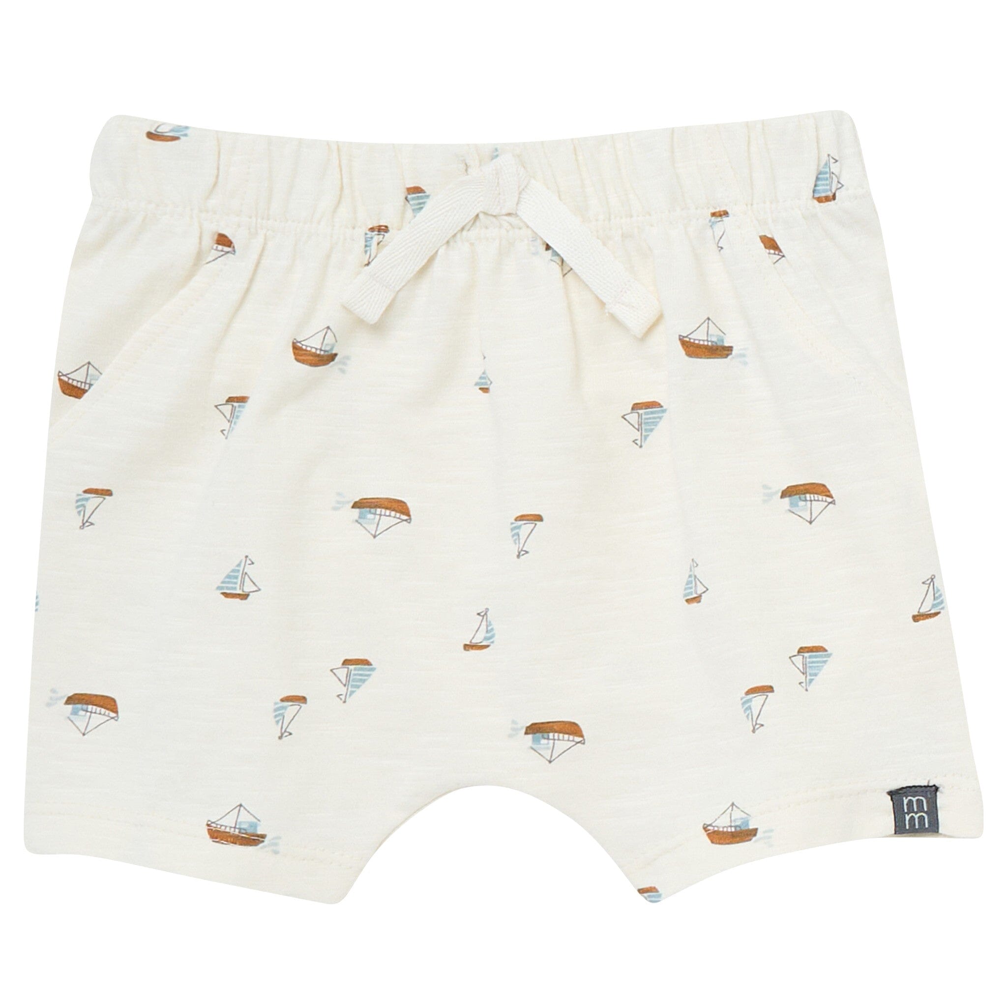 4-Piece Baby Boys Ivory Sailboats Sleeveless Shirts and Shorts Set