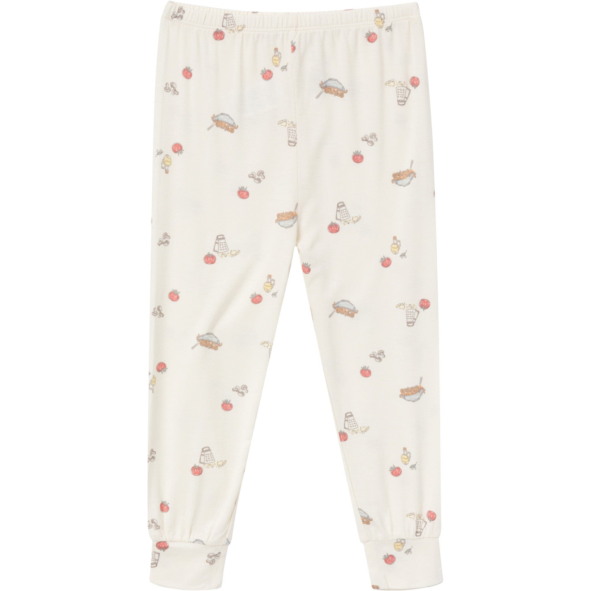 4-Piece Infant & Toddler Neutral Pasta Dinner Viscose Snug Fitting Pajamas