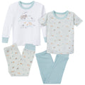 4-Piece Infant & Toddler Neutral Farm Tops and Pants Sets