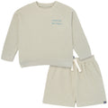 2-Piece Infant & Toddler Boys Light Green Long Sleeve Top and Shorts Set