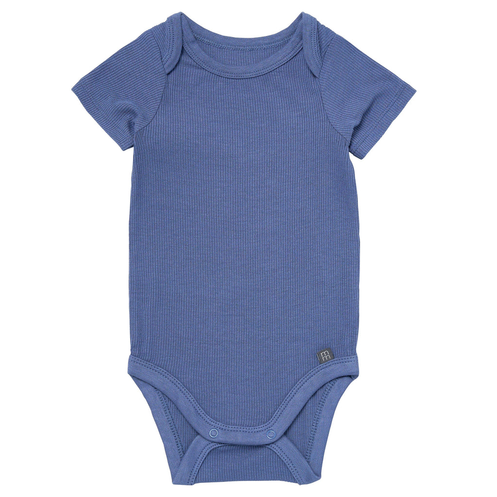 4-Piece Baby Boys Light Blue Whale Viscose Bodysuits and Pants Set