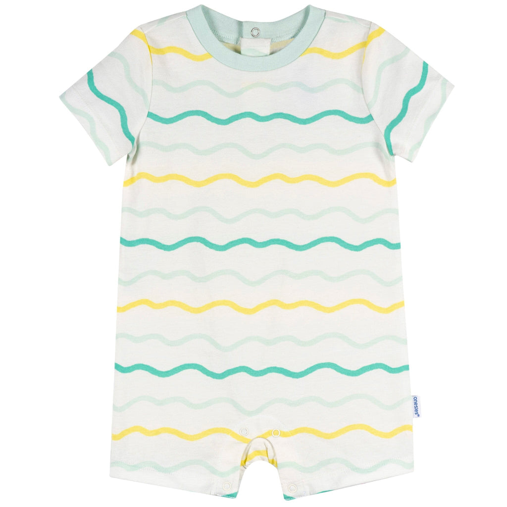 3-Pack Baby Neutral Smiles Rompers