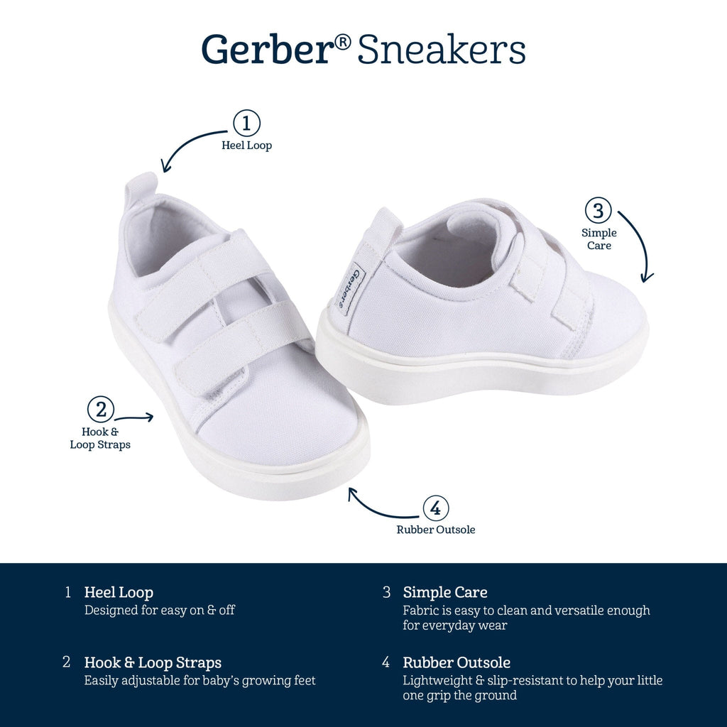 Infant & Toddler Neutral White Strap Sneaker