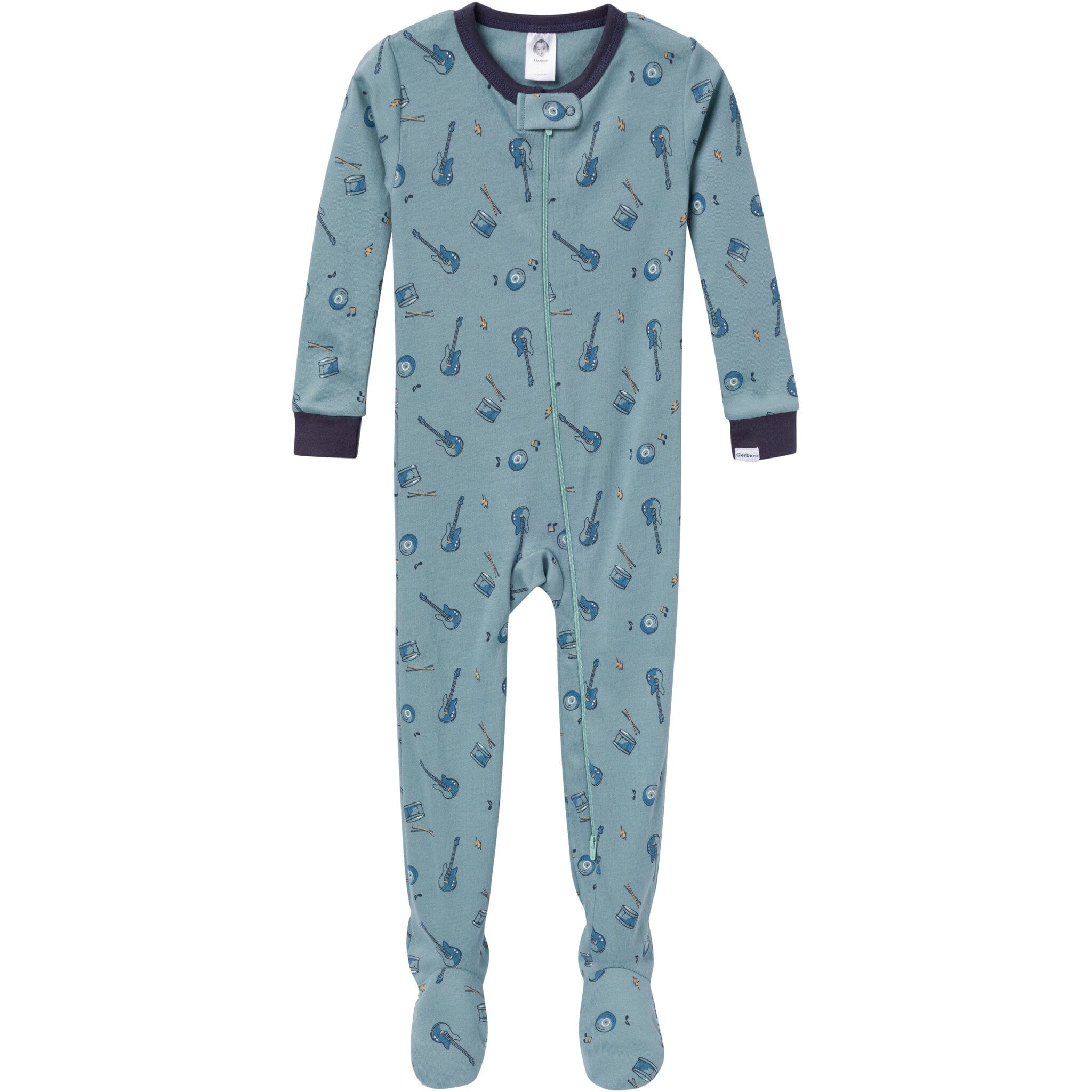 4-Pack Baby & Toddler Boys Music Snug Fit Footed Pajamas