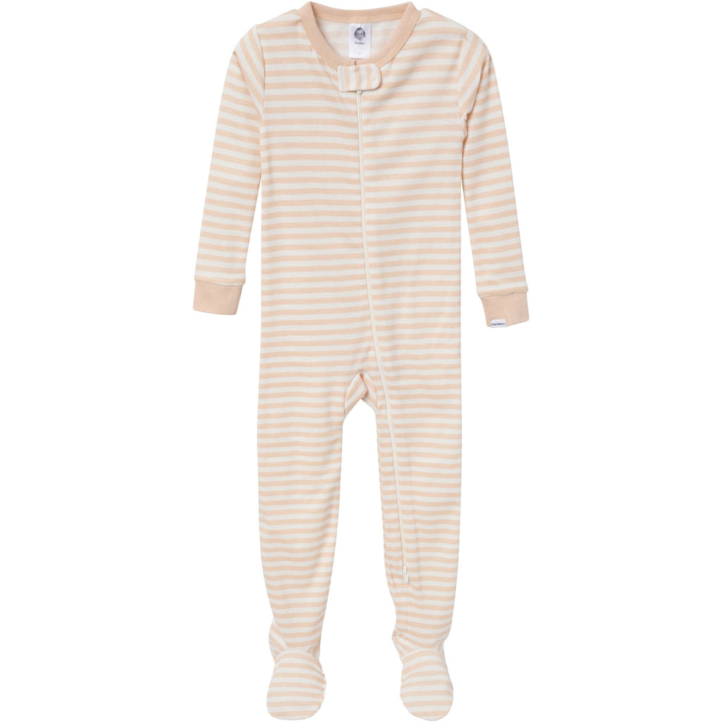 4-Pack Baby & Toddler Neutral Farm Snug Fit Footed Pajamas