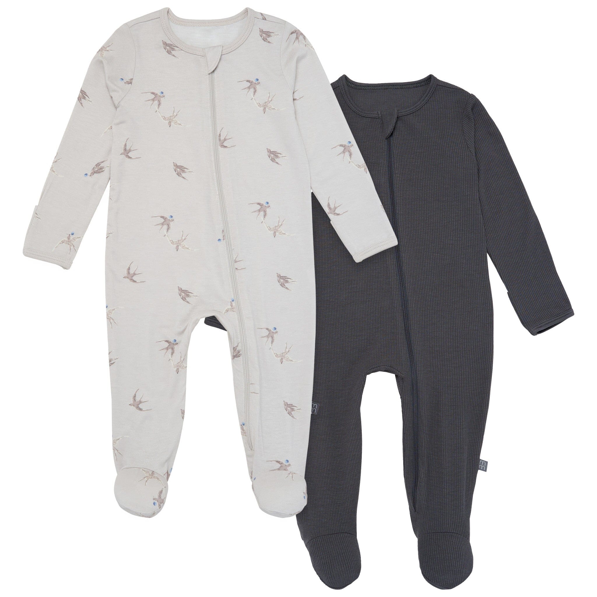 2-Pack Baby Neutral Sparrows Sleep 'N Plays With Mitten Cuffs
