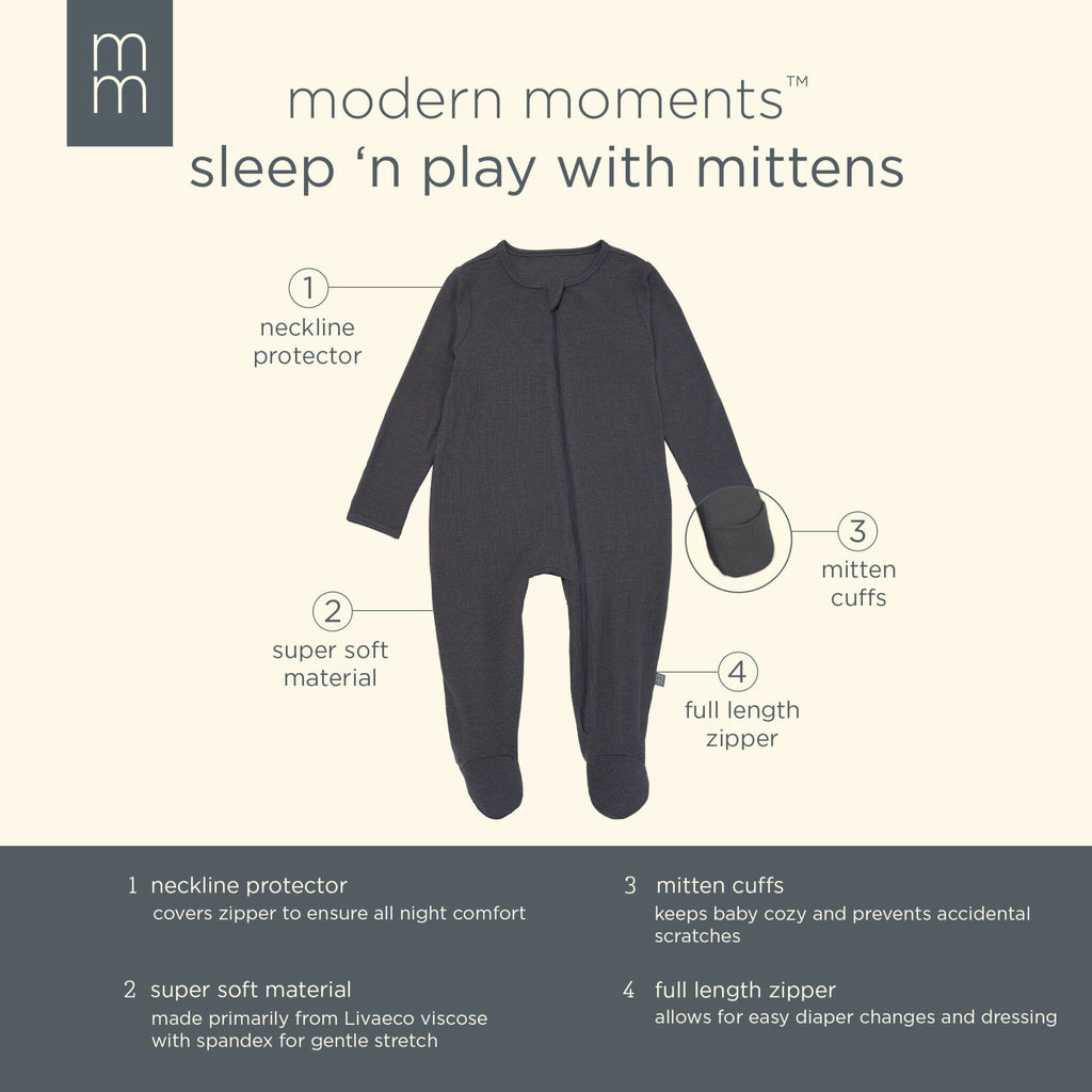 2-Pack Baby Neutral Sparrows Sleep 'N Plays With Mitten Cuffs