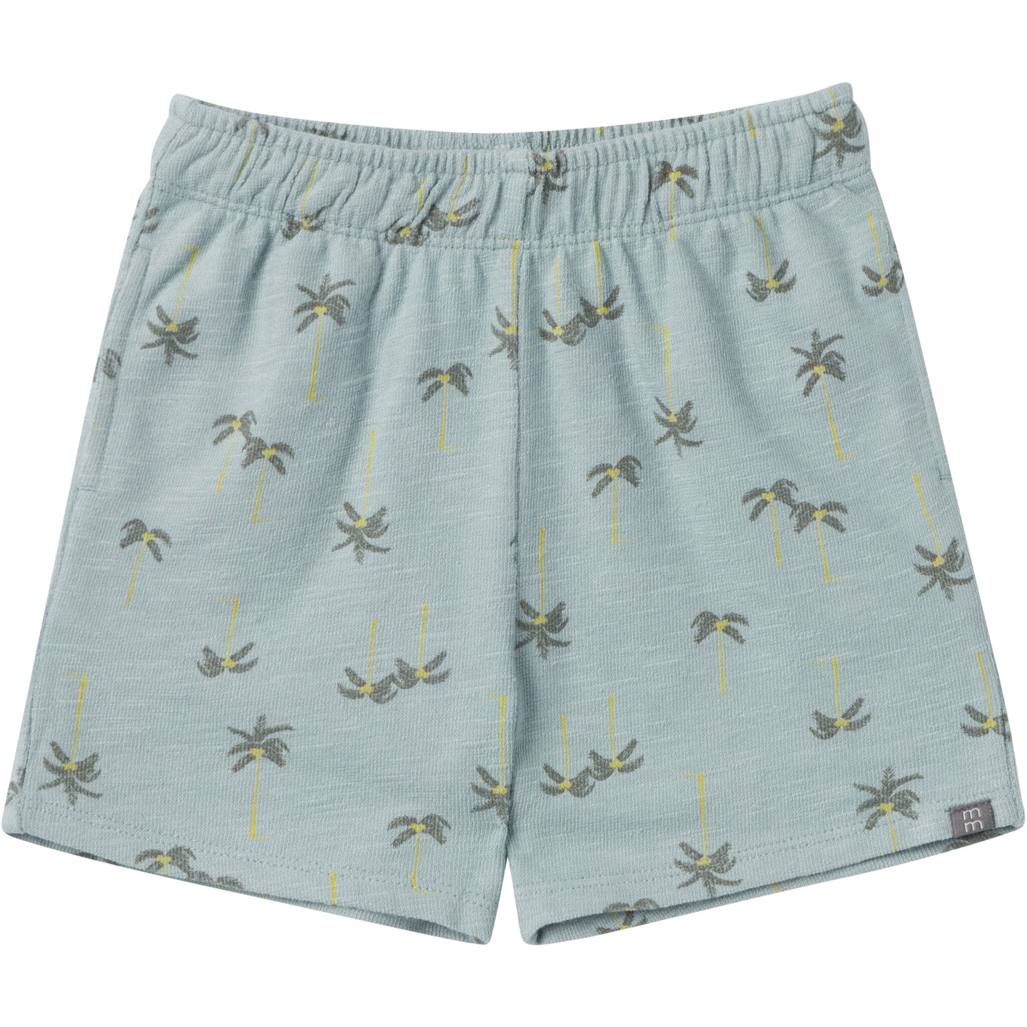 2-Piece Infant & Toddler Boys Blue Palms Button Front Shirt and Shorts Set