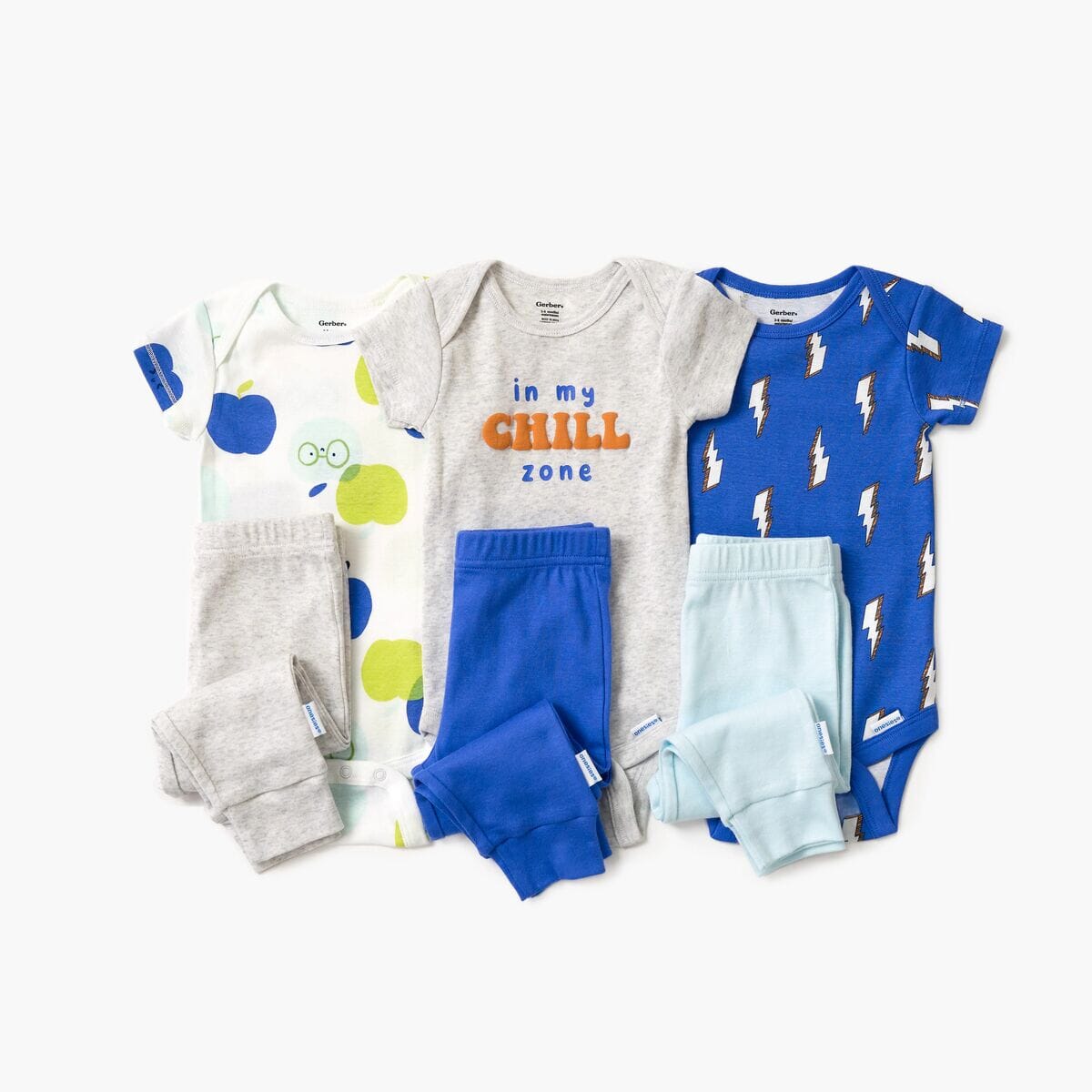 6-Piece Baby Boys Chill Zone Onesies® and Active Pant Set